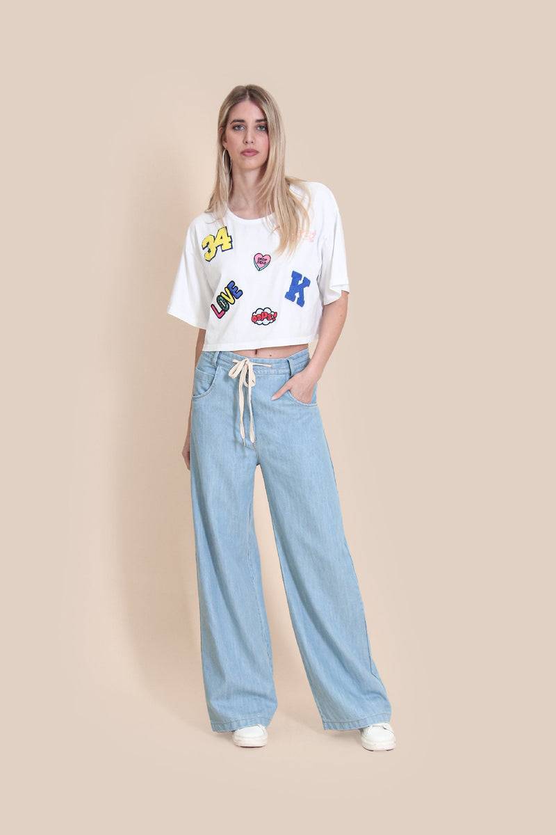 Le Streghe JEANS COULISSE In Vendita