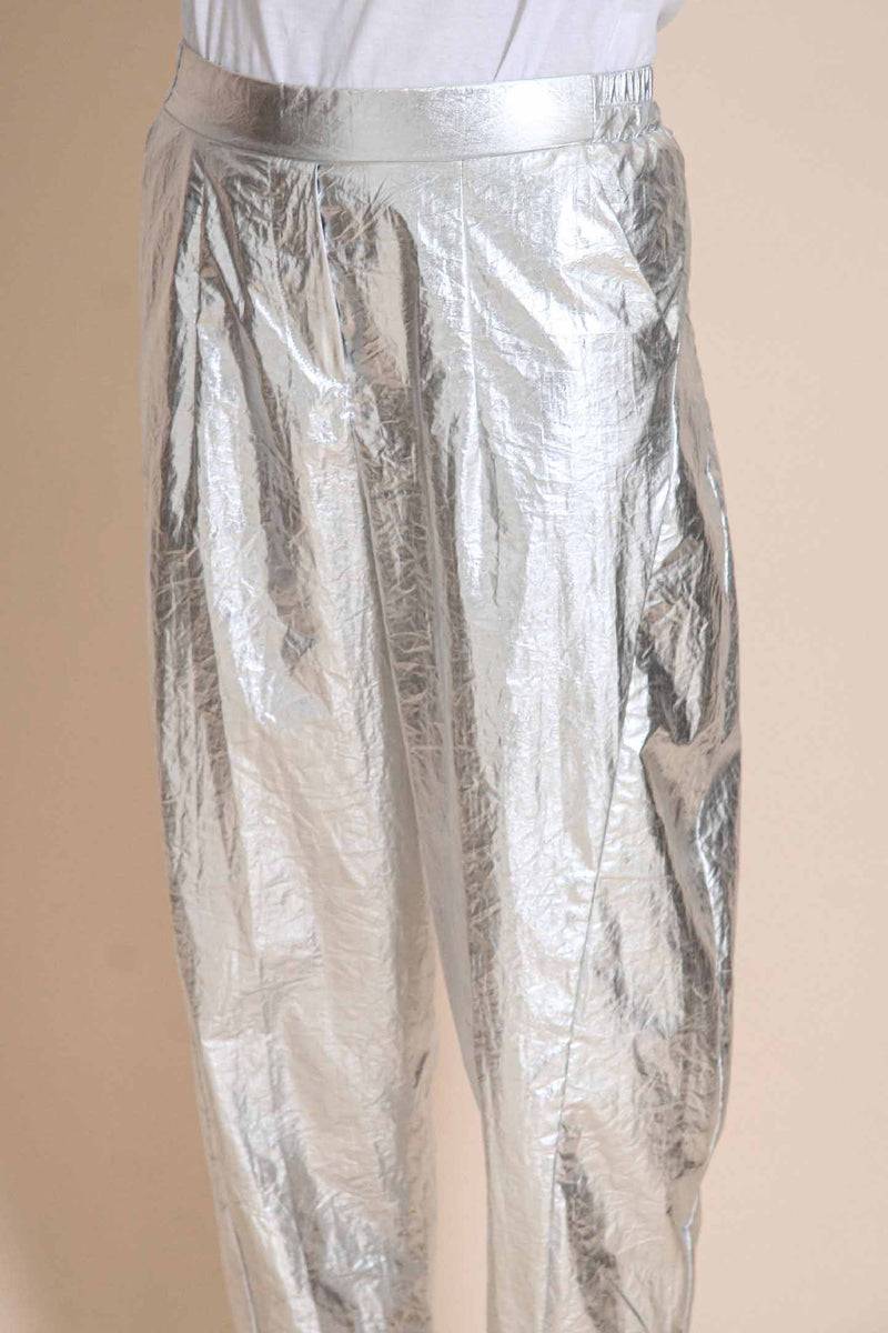 Le Streghe PANTALONE ARGENTO Vendita Calda