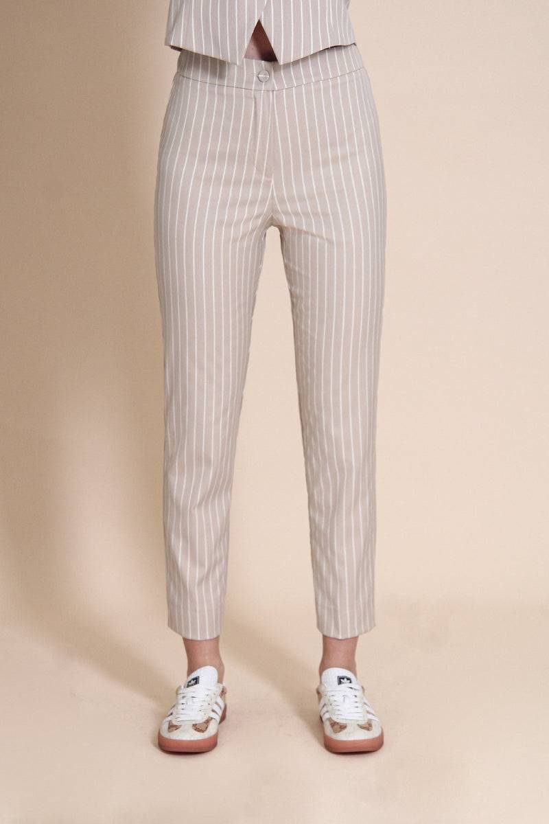 Le Streghe PANTALONE GESSATO Saldi Di Fabbrica