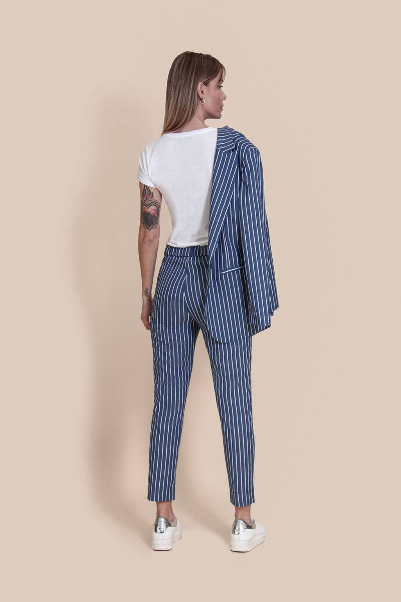 Le Streghe PANTALONE GESSATO Saldi Di Fabbrica