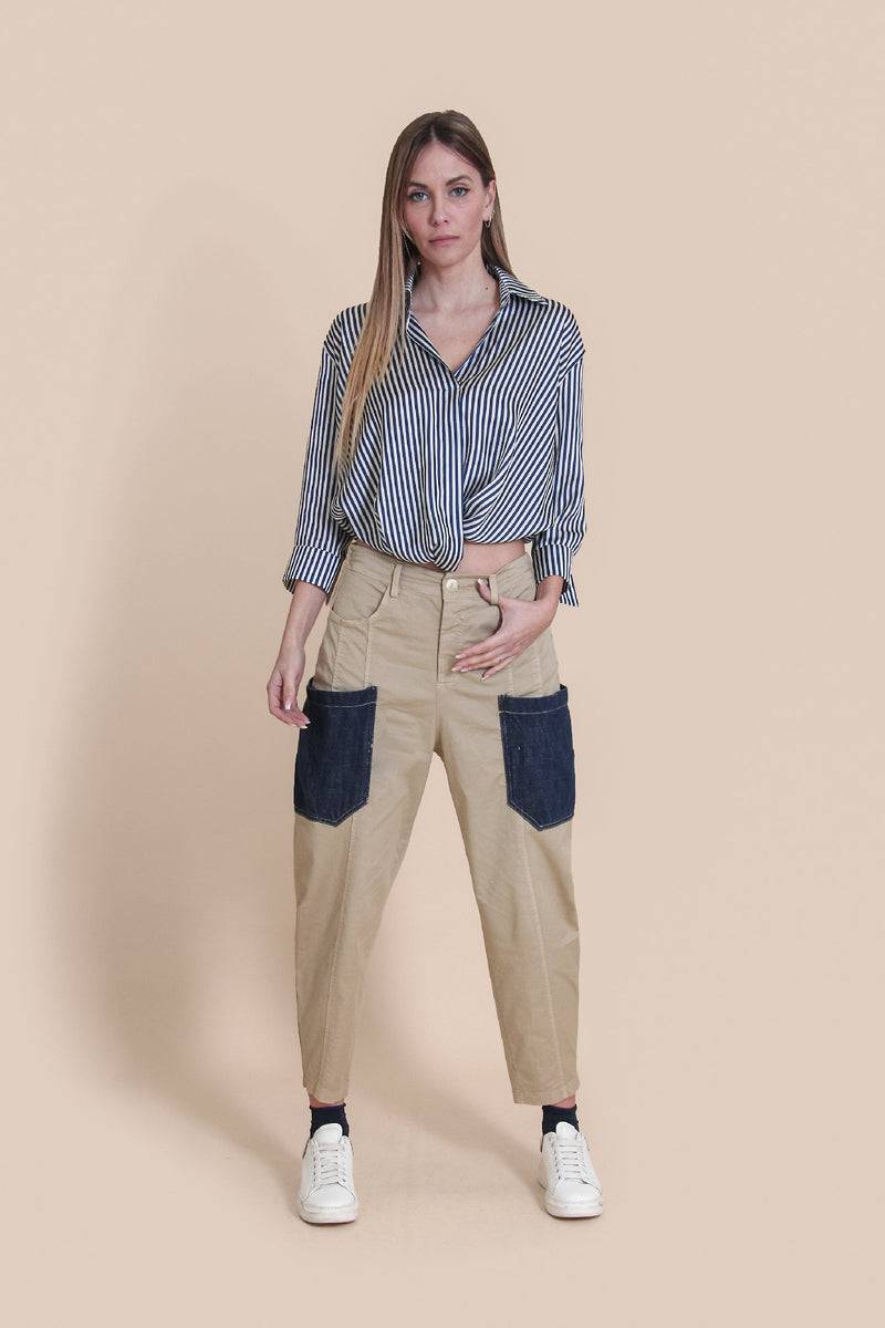 Le Streghe PANTALONE TASCHE Nuova