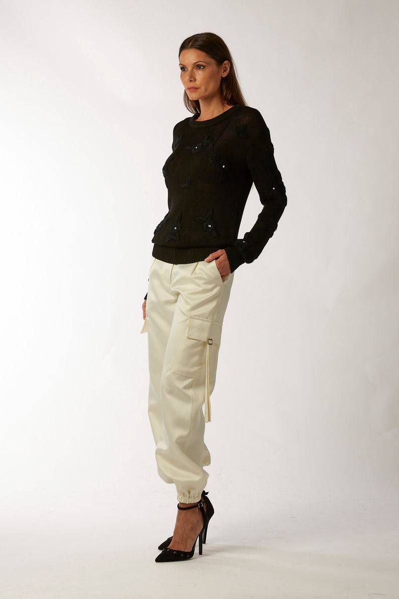 La Kore CITTA DEL MESSICO sweater with yarn embroidery 2025