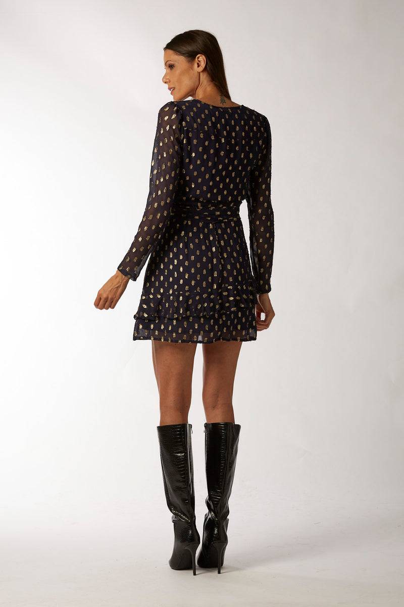 La Kore CAIRO short dress viscose lame Nuovo