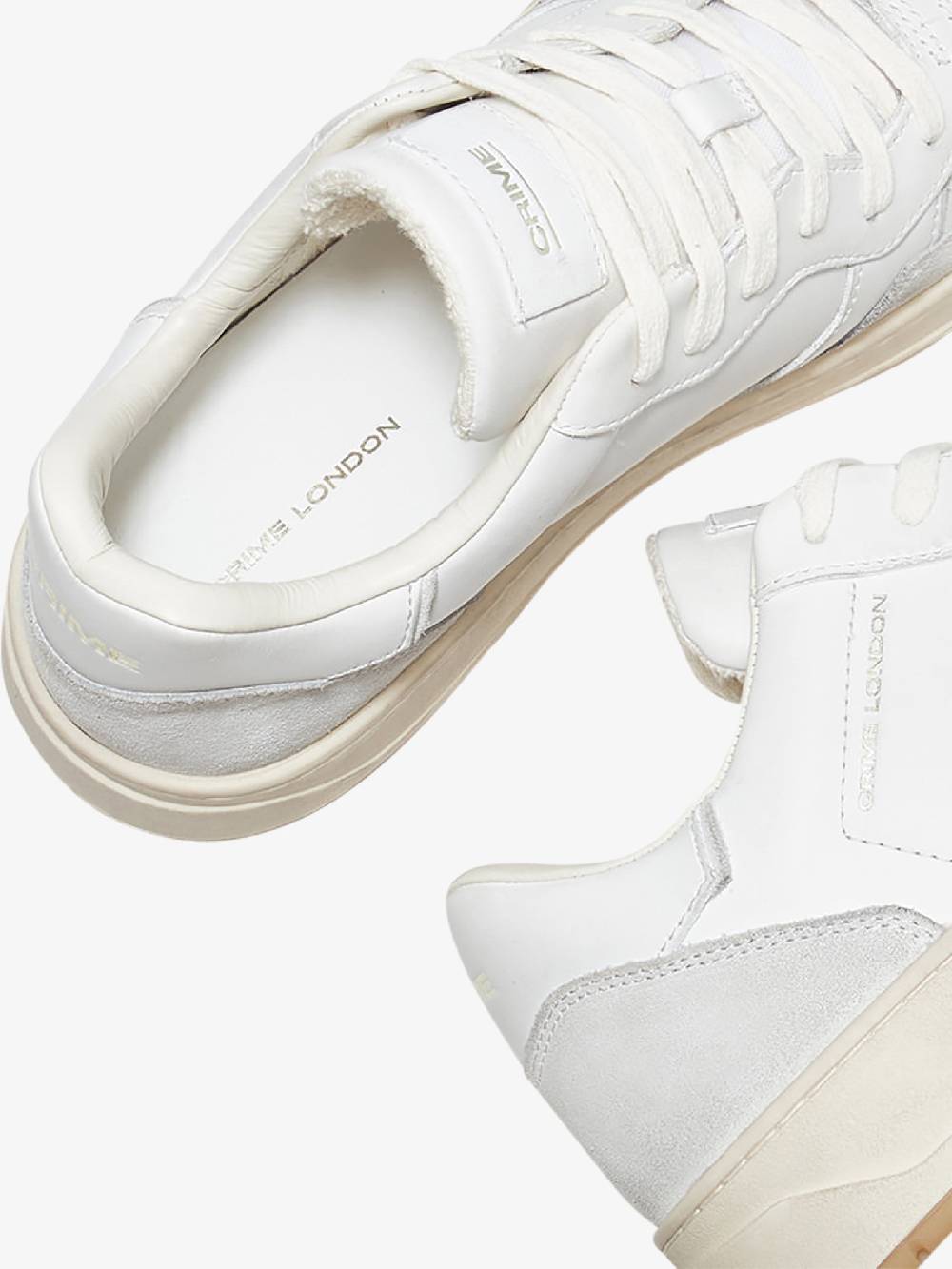 CRIME LONDON Sneakers Timeless 16206PP5 uomo pelle bianco Affare Del Giorno