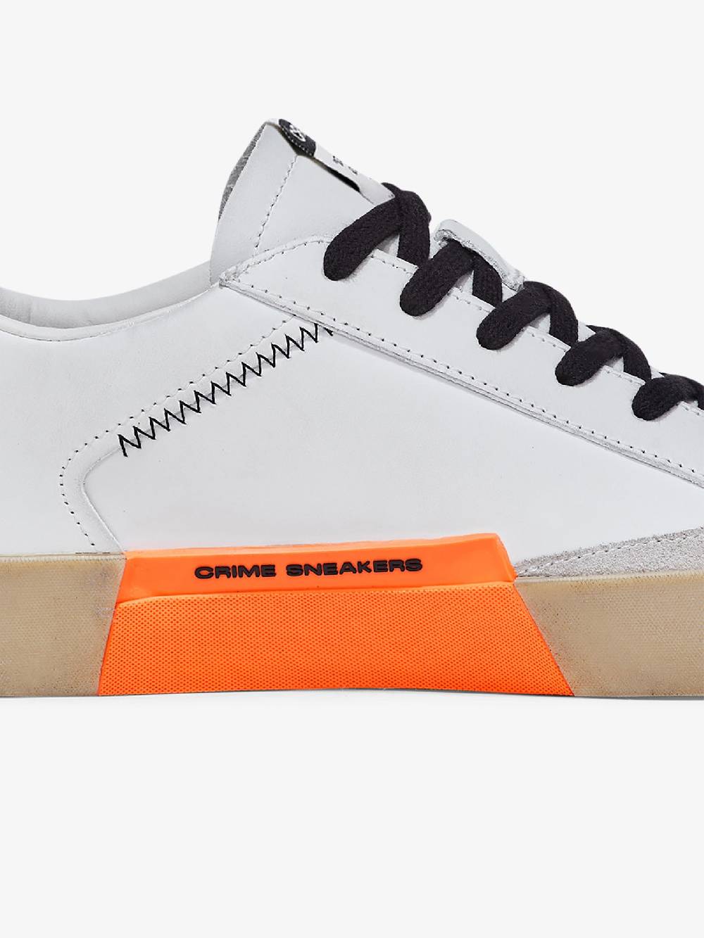 CRIME LONDON Sneakers Distressed 16008PP5 uomo pelle bianco Prezzo Ridotto