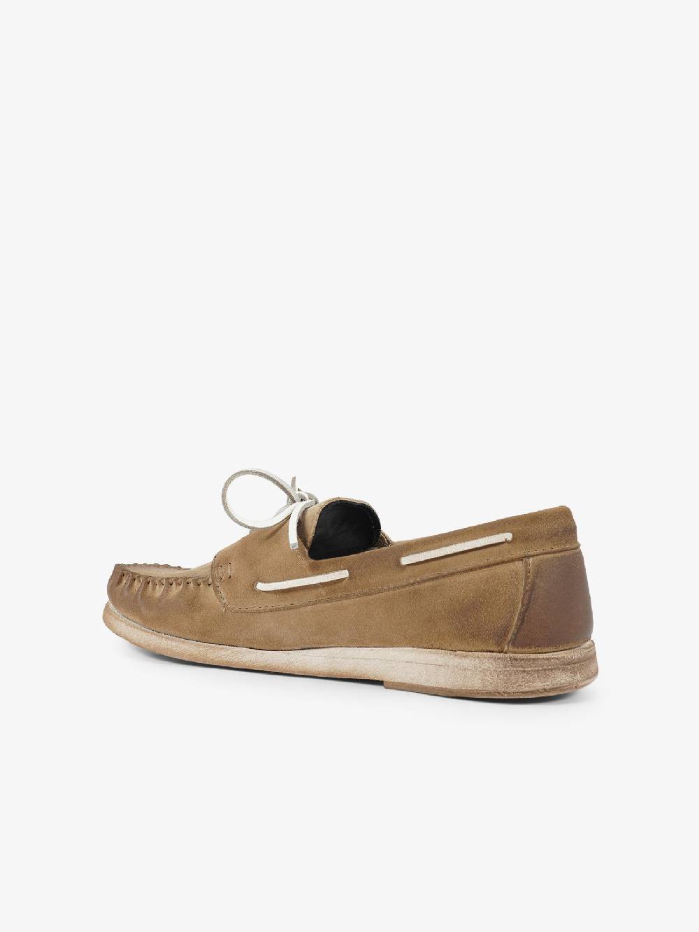 CAVALLACCIO Mocassini 1006 uomo pelle beige Vendita Calda