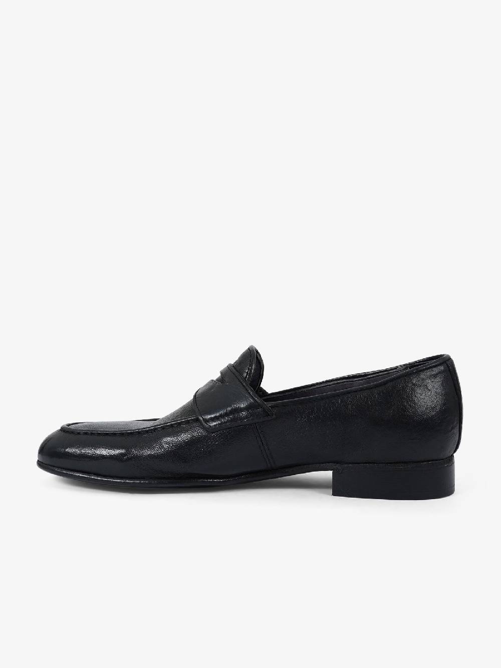 CAVALLACCIO Mocassini 001 uomo pelle nero In Saldo