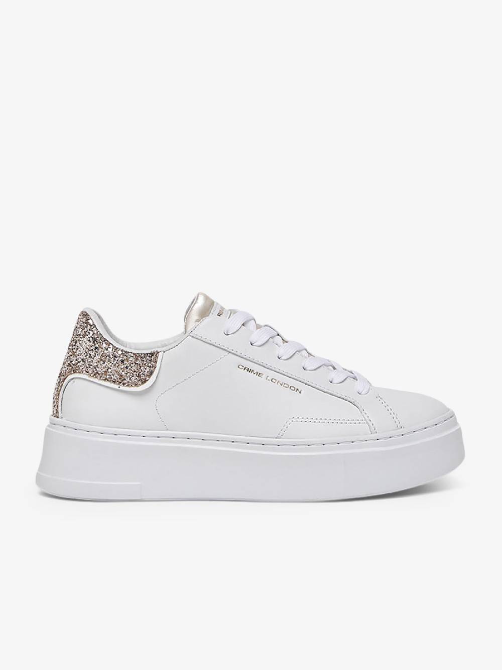 CRIME LONDON Sneakers Extralight 2.0 27601PP6 donna pelle bianco Soddisfazione Garantita