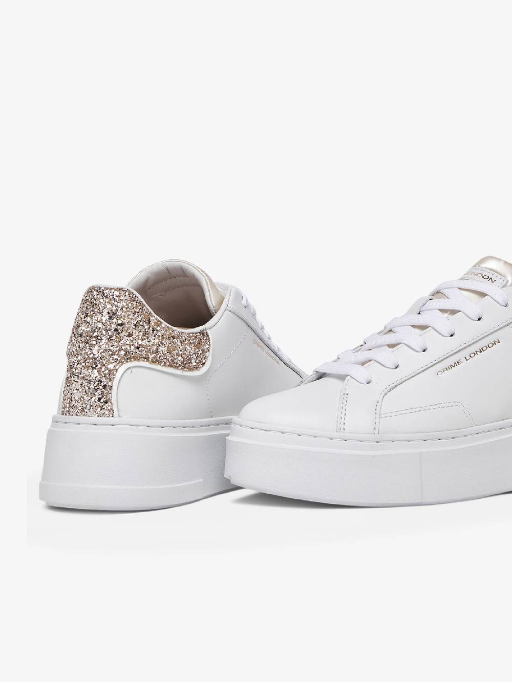 CRIME LONDON Sneakers Extralight 2.0 27601PP6 donna pelle bianco Soddisfazione Garantita