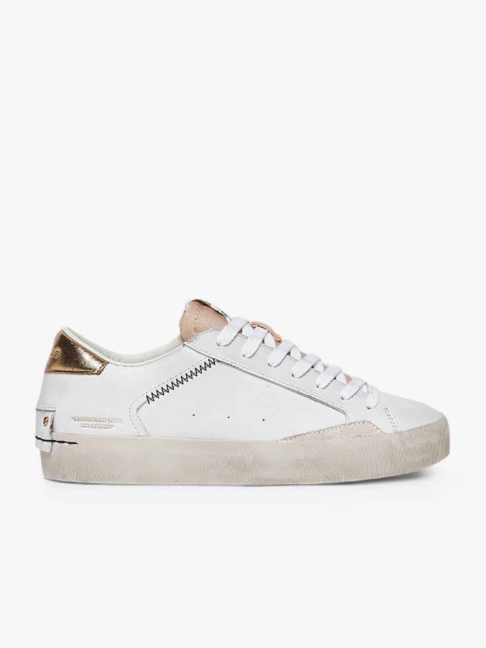 CRIME LONDON Sneakers Distressed 27006PP6 donna pelle bianco
