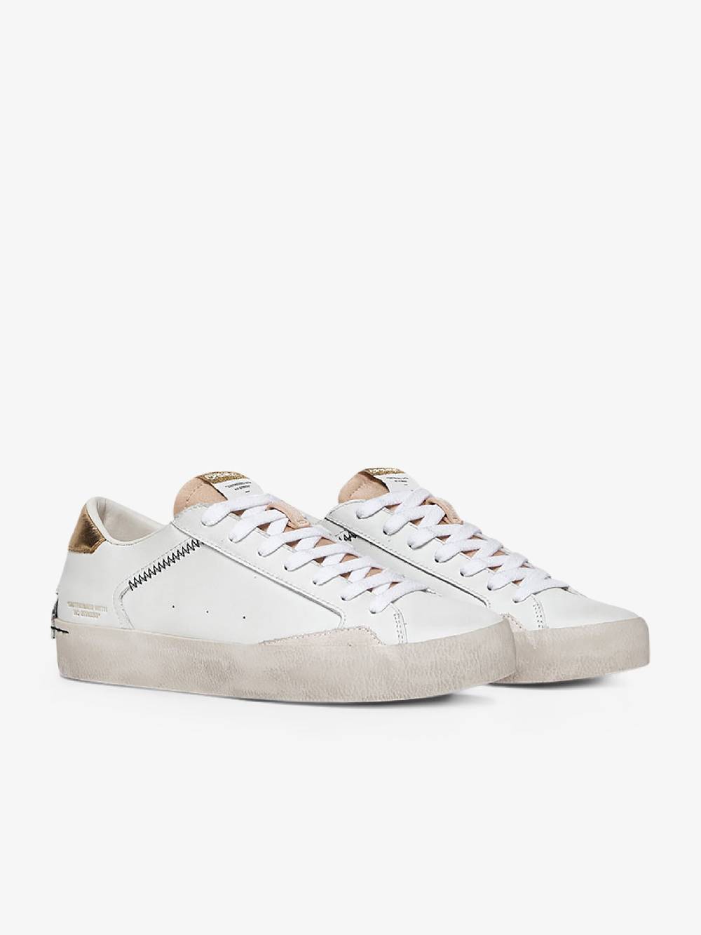 CRIME LONDON Sneakers Distressed 27006PP6 donna pelle bianco Negozi Online