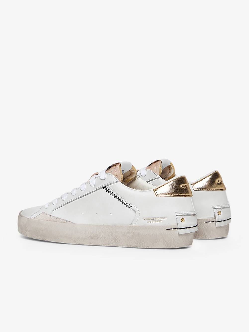 CRIME LONDON Sneakers Distressed 27006PP6 donna pelle bianco Negozi Online