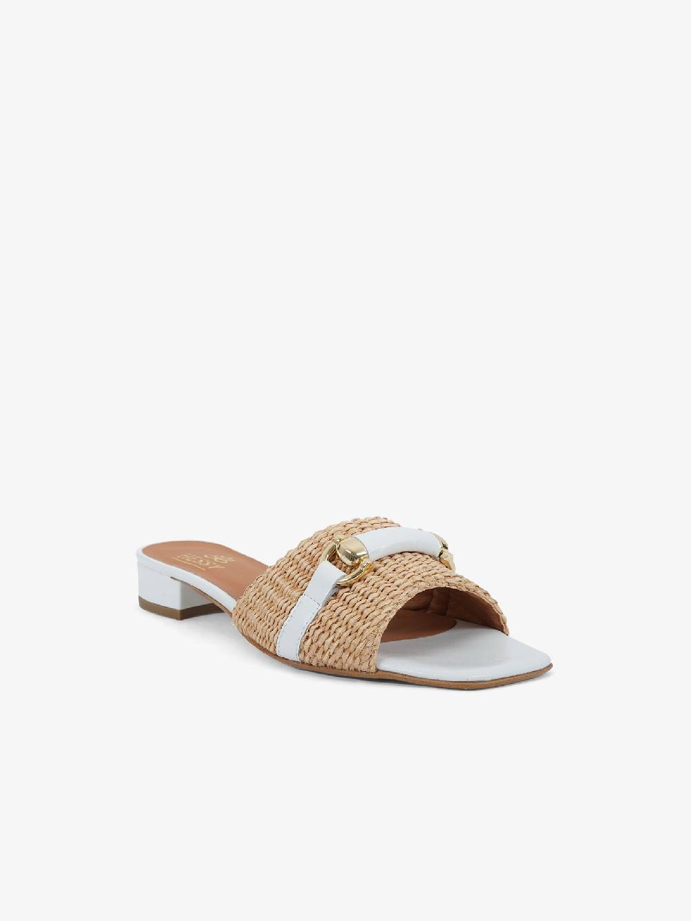 HESSY Sandali con tacco TACCO 10 720 donna rafia bianco Novità