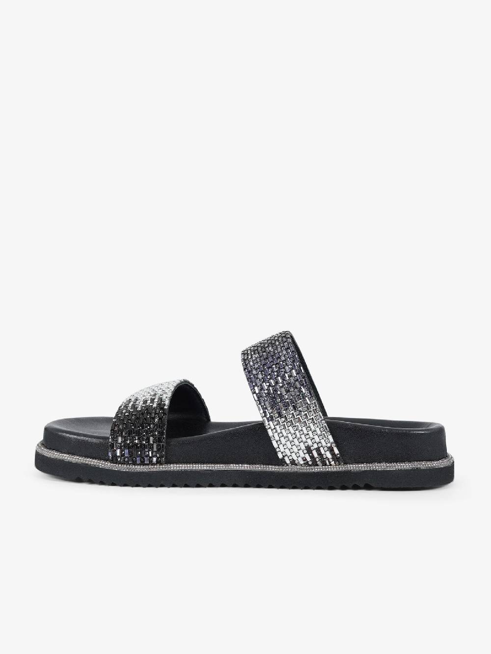 CB FUSION Sandali bassi metallizzato con doppia fascia CBF.R224013 donna pelle grigio 2025