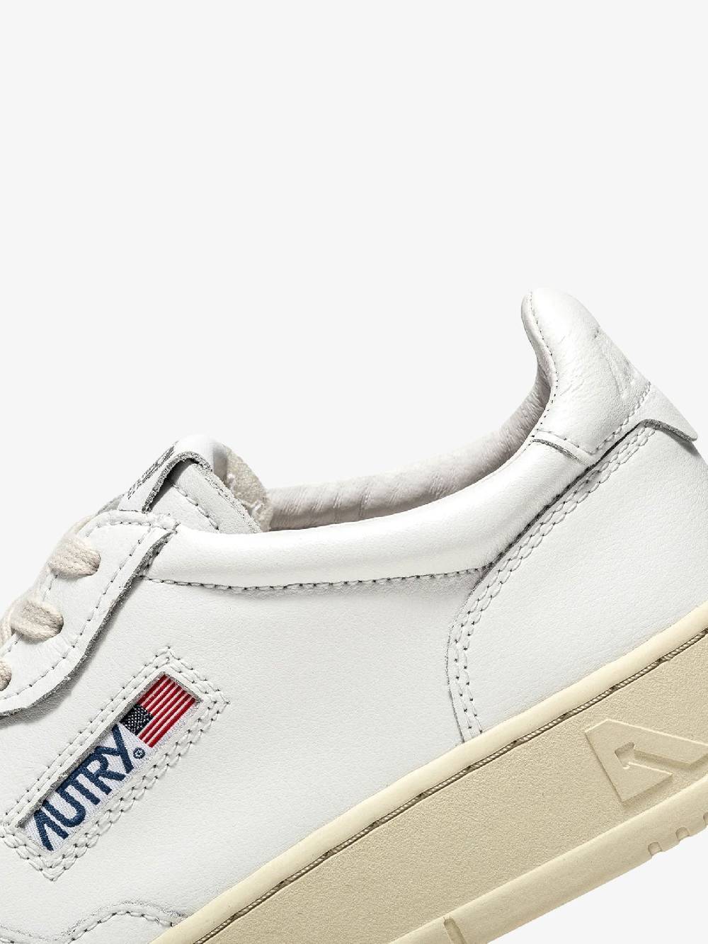 AUTRY Sneakers Medalist Low AULW donna pelle bianco Spedizione Gratuita