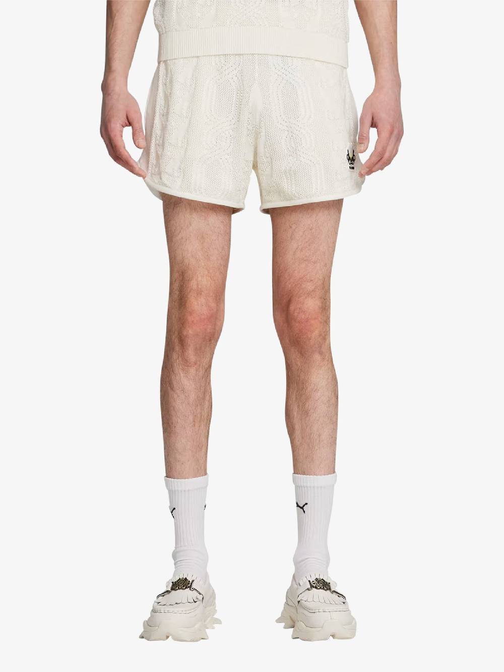 PUMA Bermuda PUMA x PALOMO T7 Shorts 625561_ cotone bianco Qualità Garantita