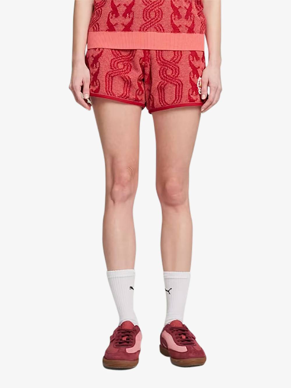 PUMA Bermuda PUMA x PALOMO T7 Shorts 625561_ cotone rosso Negozi Online