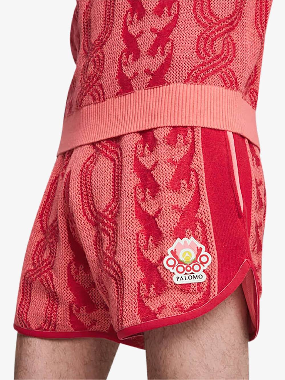PUMA Bermuda PUMA x PALOMO T7 Shorts 625561_ cotone rosso Negozi Online