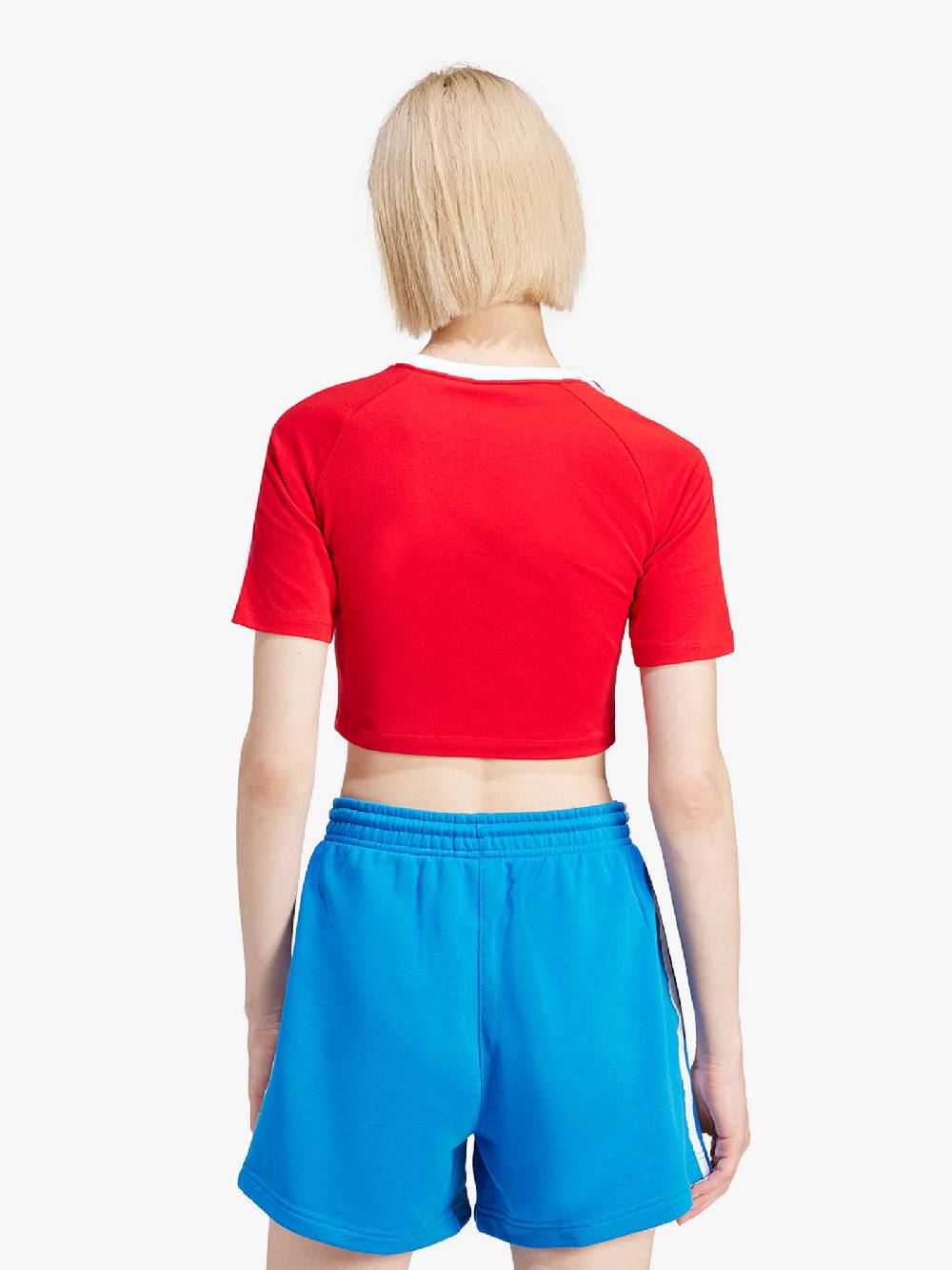 ADIDAS T-shirt 3-Stripes Baby IP0665 donna cotone rosso Novità