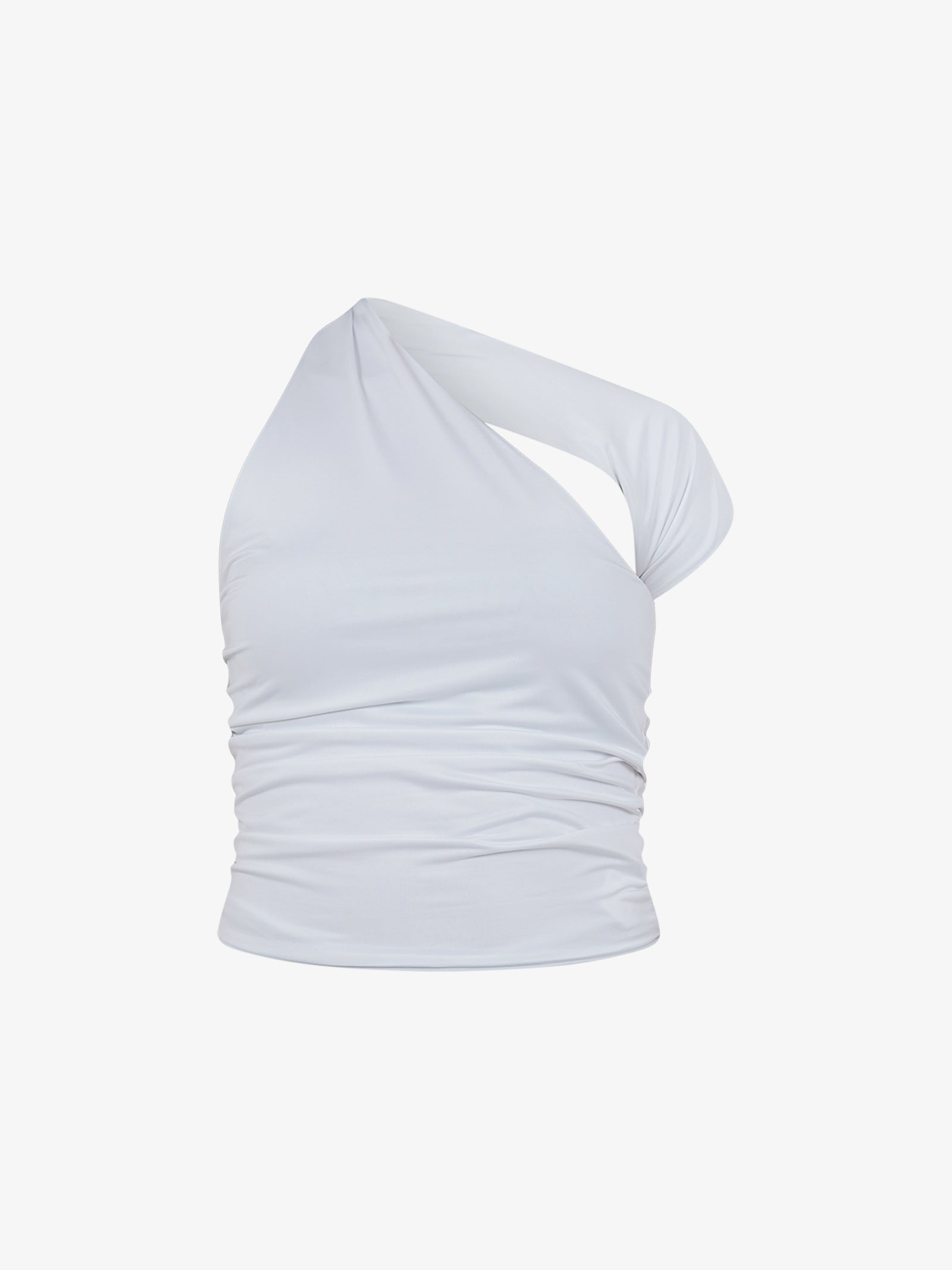 JIJIL T-shirt top monospalla asimmetrico TS217 donna bianco Online