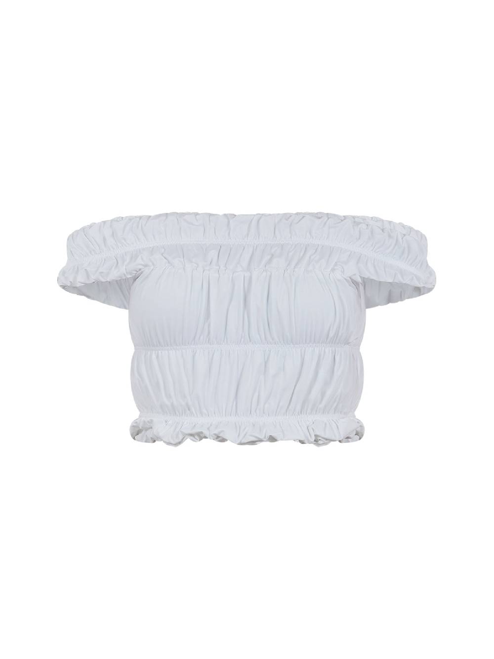 JIJIL Canotta cropped elasticizzata CN228 donna bianco Outlet
