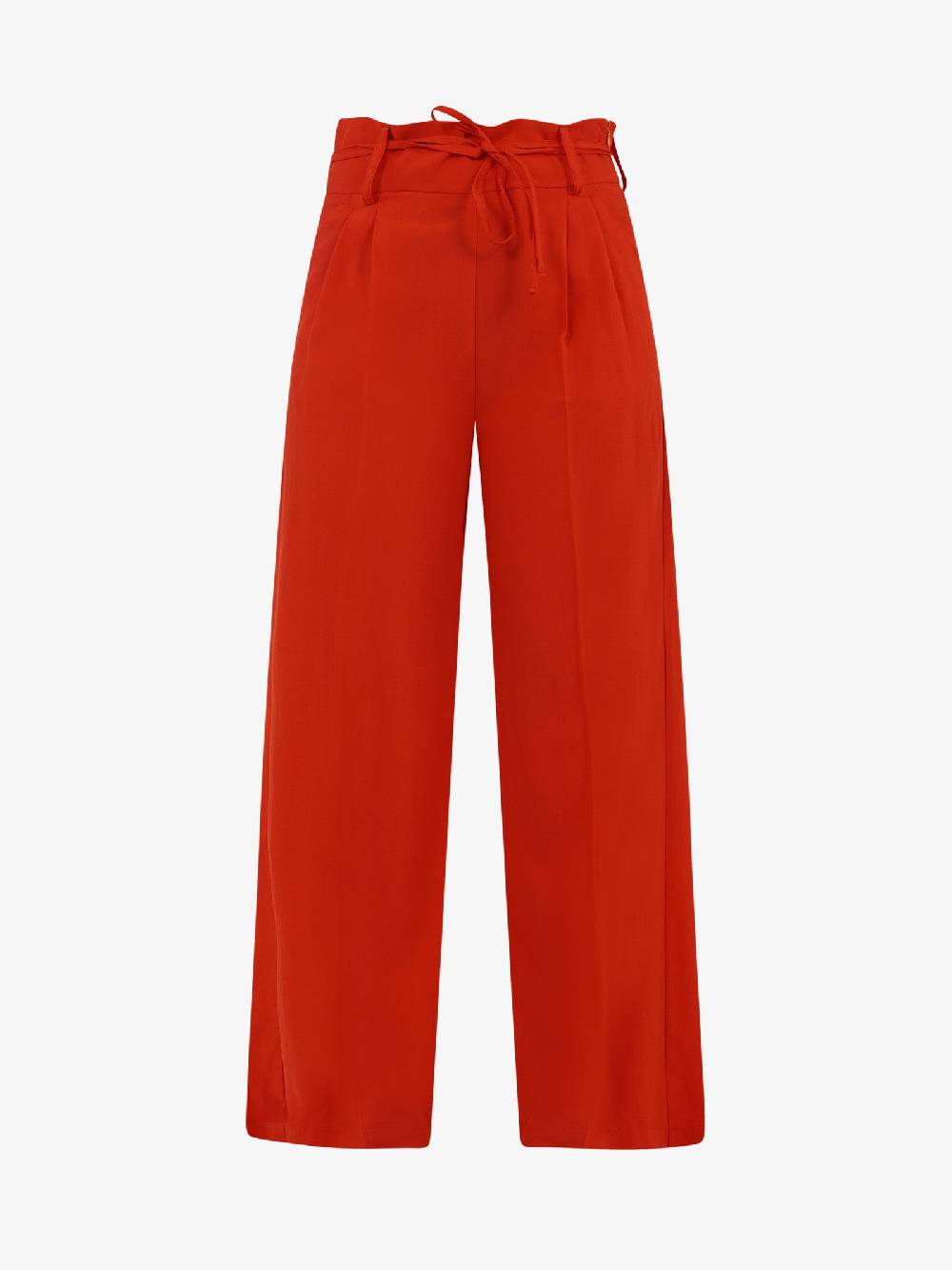 VICOLO Pantalone con coulisse e laccio TB1550 donna viscosa rosso Saldi Di Fabbrica