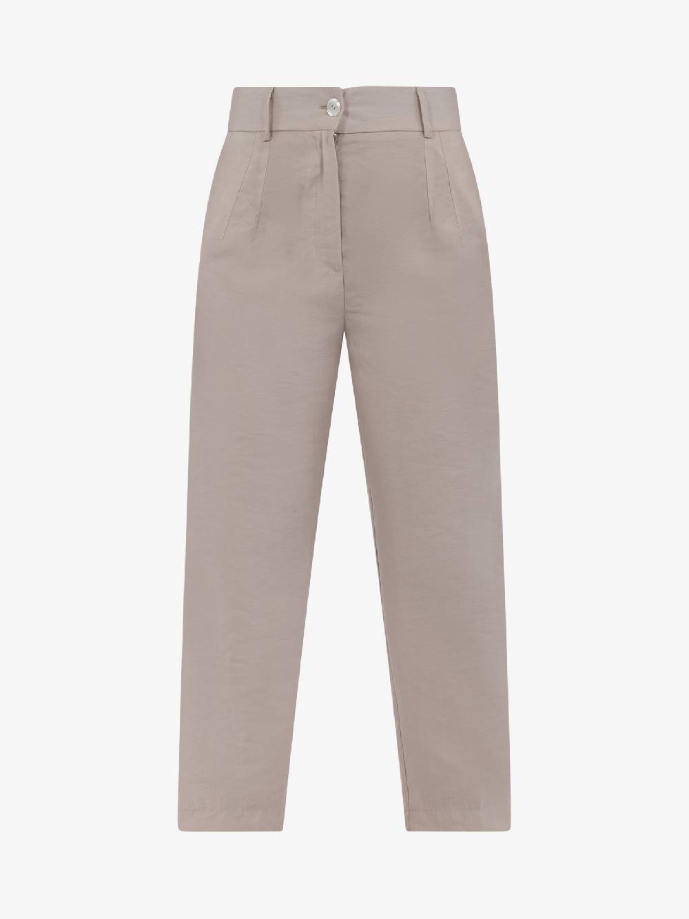 HAVE ONE Pantalone cropped con elastico PPA-L294 donna beige Vendite Flash