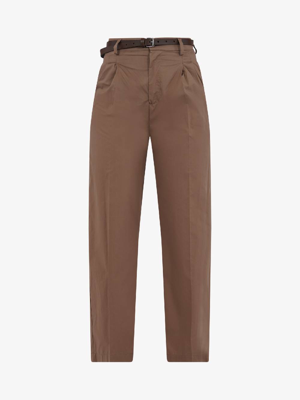 VICOLO Pantalone con pieghe TB2056 donna cotone marrone Negozio