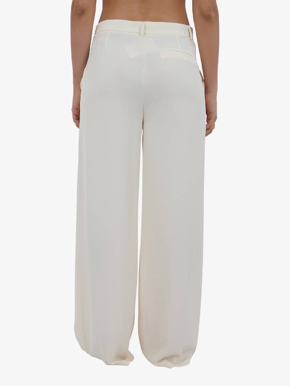 GLAMOROUS Pantalone a vita bassa GS0482 donna beige In Saldo