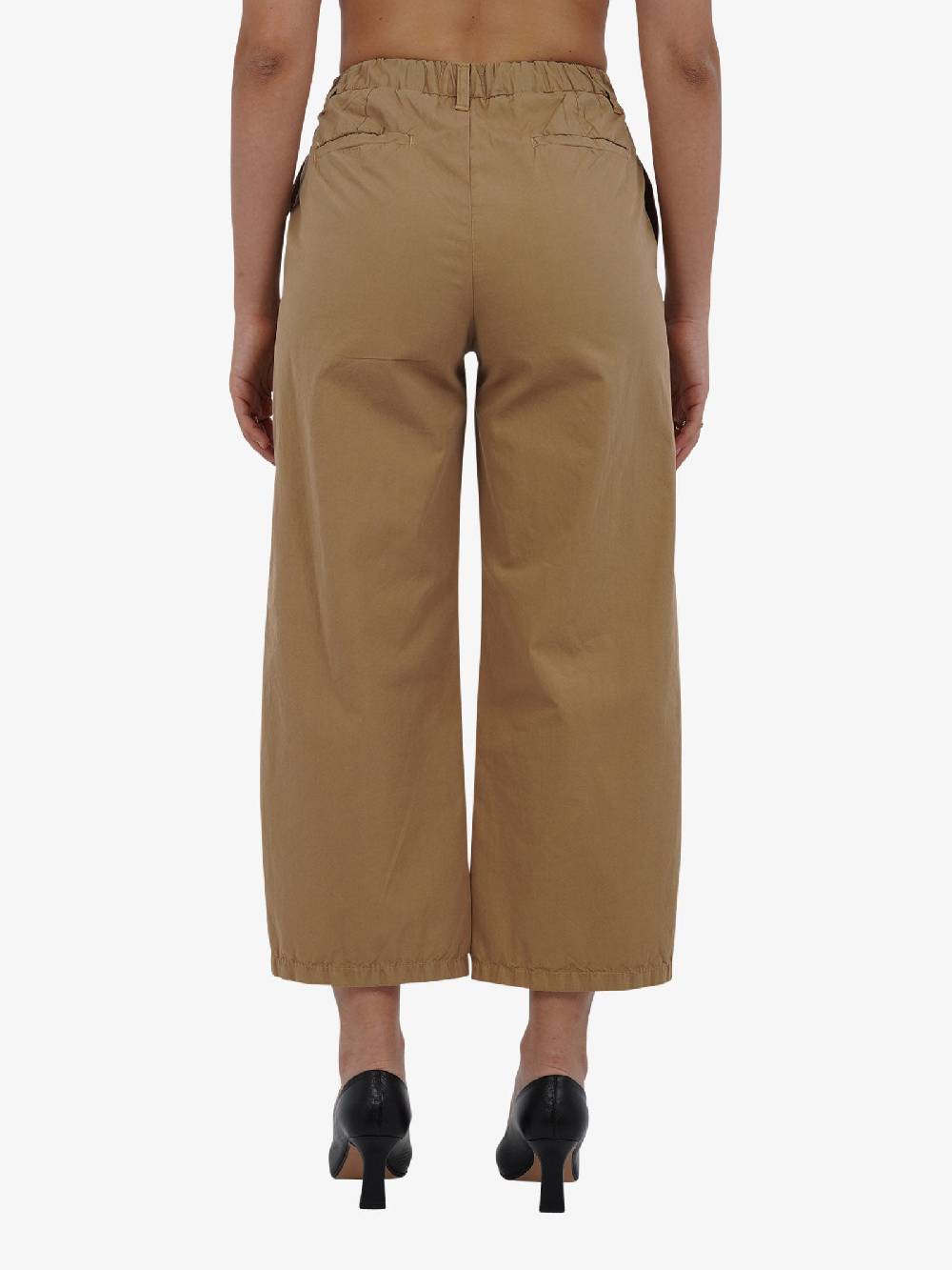 DIXIE Pantalone a vita alta P142J175 donna cotone beige Nuova
