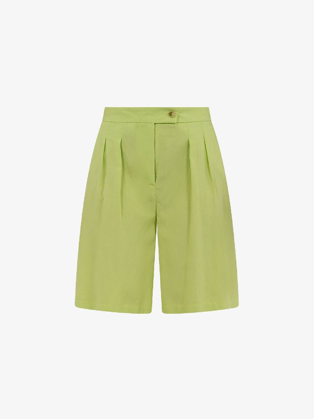 VICOLO Bermuda con pieghe TB1568 donna viscosa verde Moda