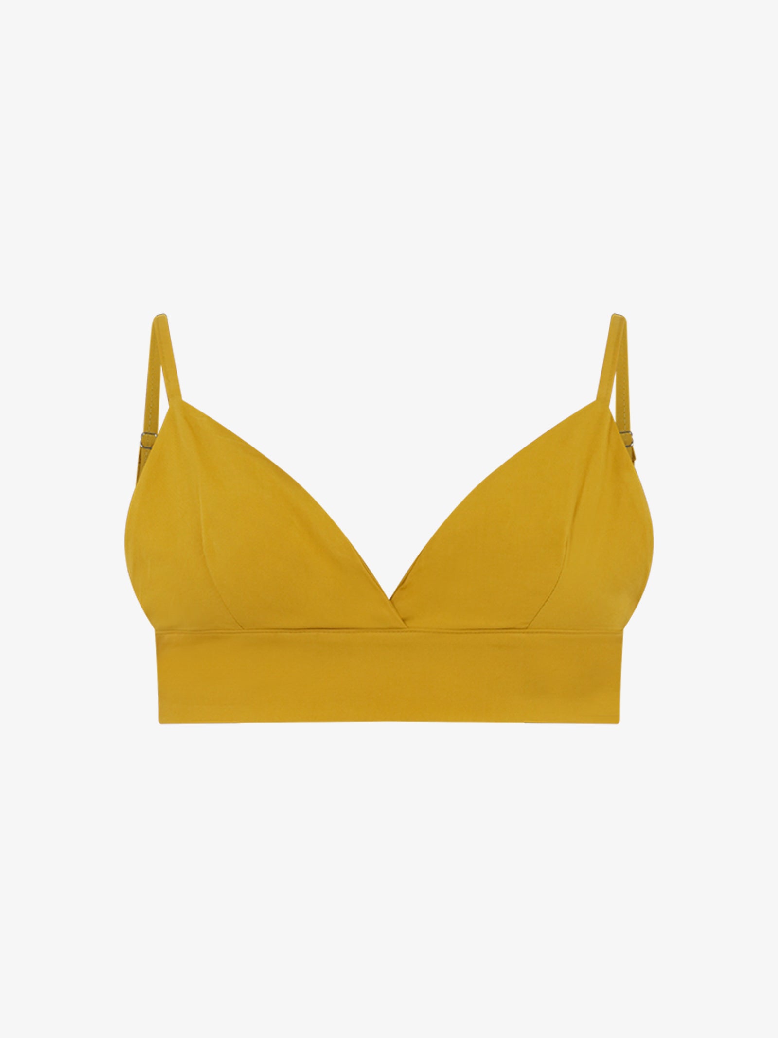 HAVE ONE Top cropped con spalline sottili RMA-L131 donna viscosa giallo Pezzi Unici