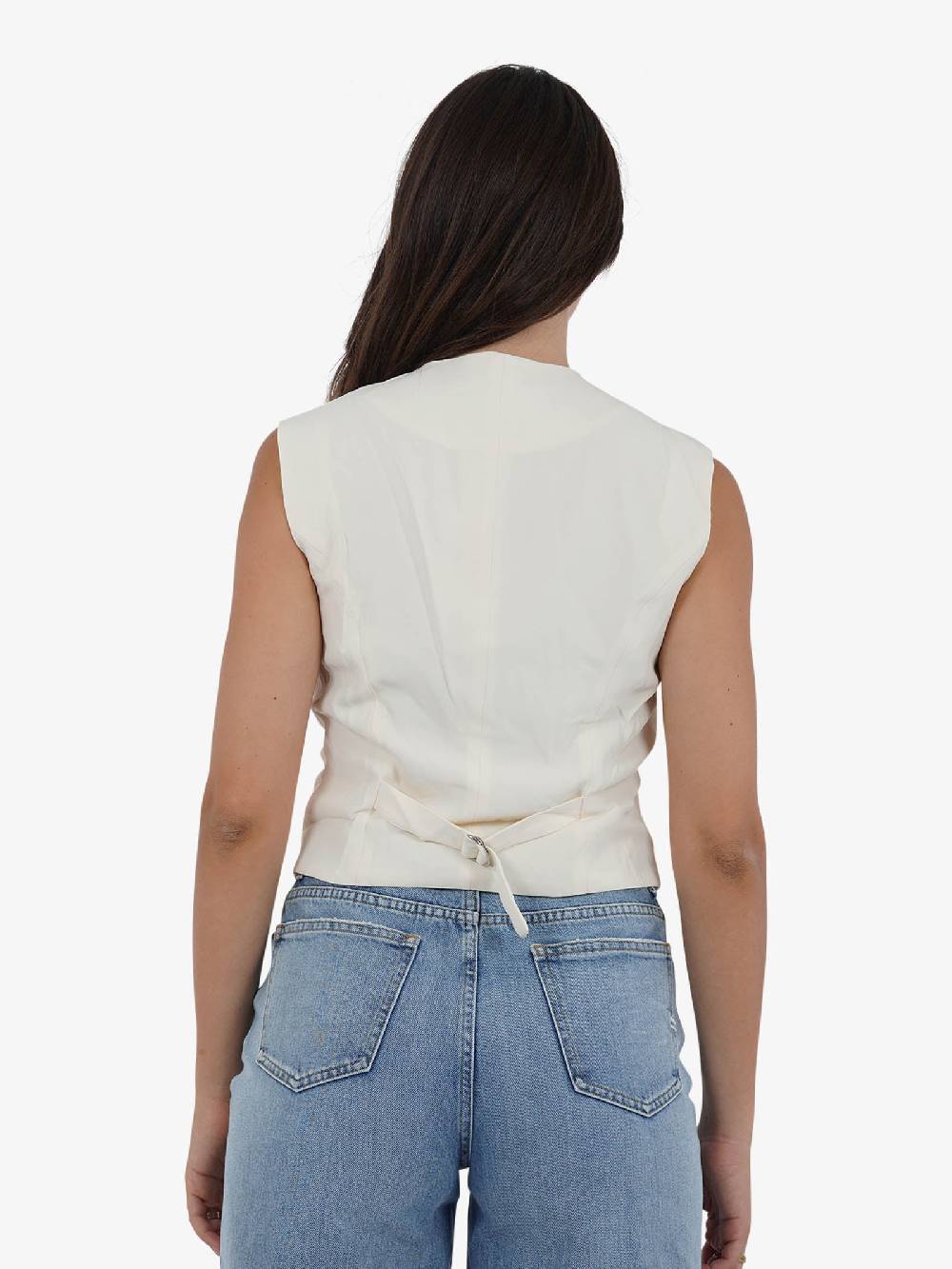 GLAMOROUS Top gilet GS0562 donna beige Acquista Ora