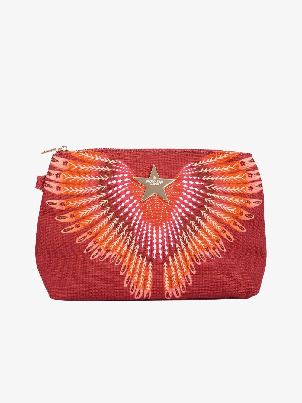 PIN UP Pochette stampa Wings PE003XB donna canvas marrone Novità