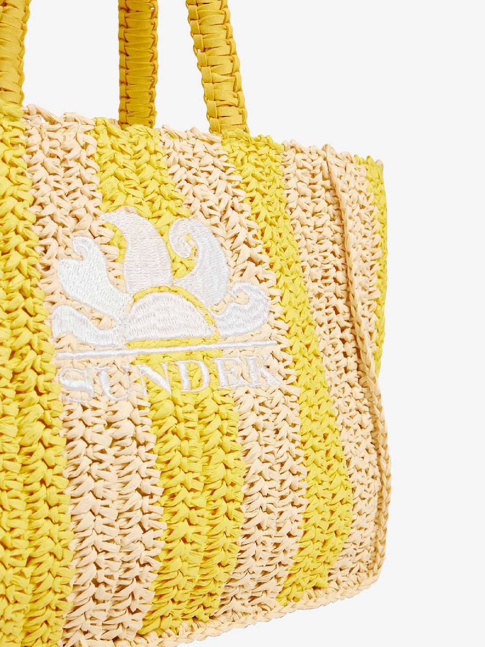 SUNDEK Borsa a mano VITA PAPER STRAW AW743ABPA100 donna giallo Pezzi Unici