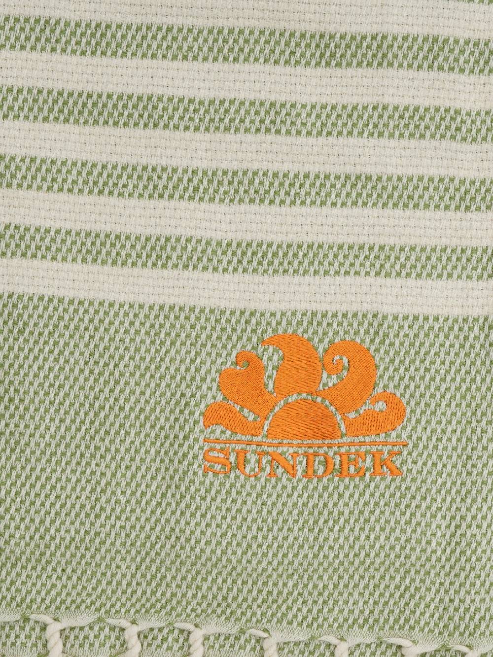 SUNDEK Telo da mare Jacquard Towel unisex verde/bicolore Shopping Online