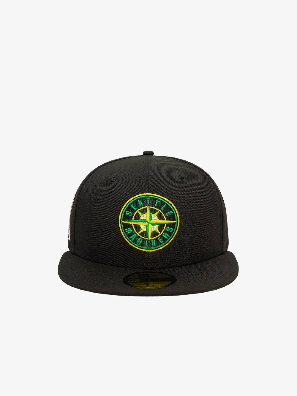 NEW ERA Cappello 59FIFTY Seattle Mariners MLB Cooperstown Alternative 60503344 uomo cotone nero Hotsell