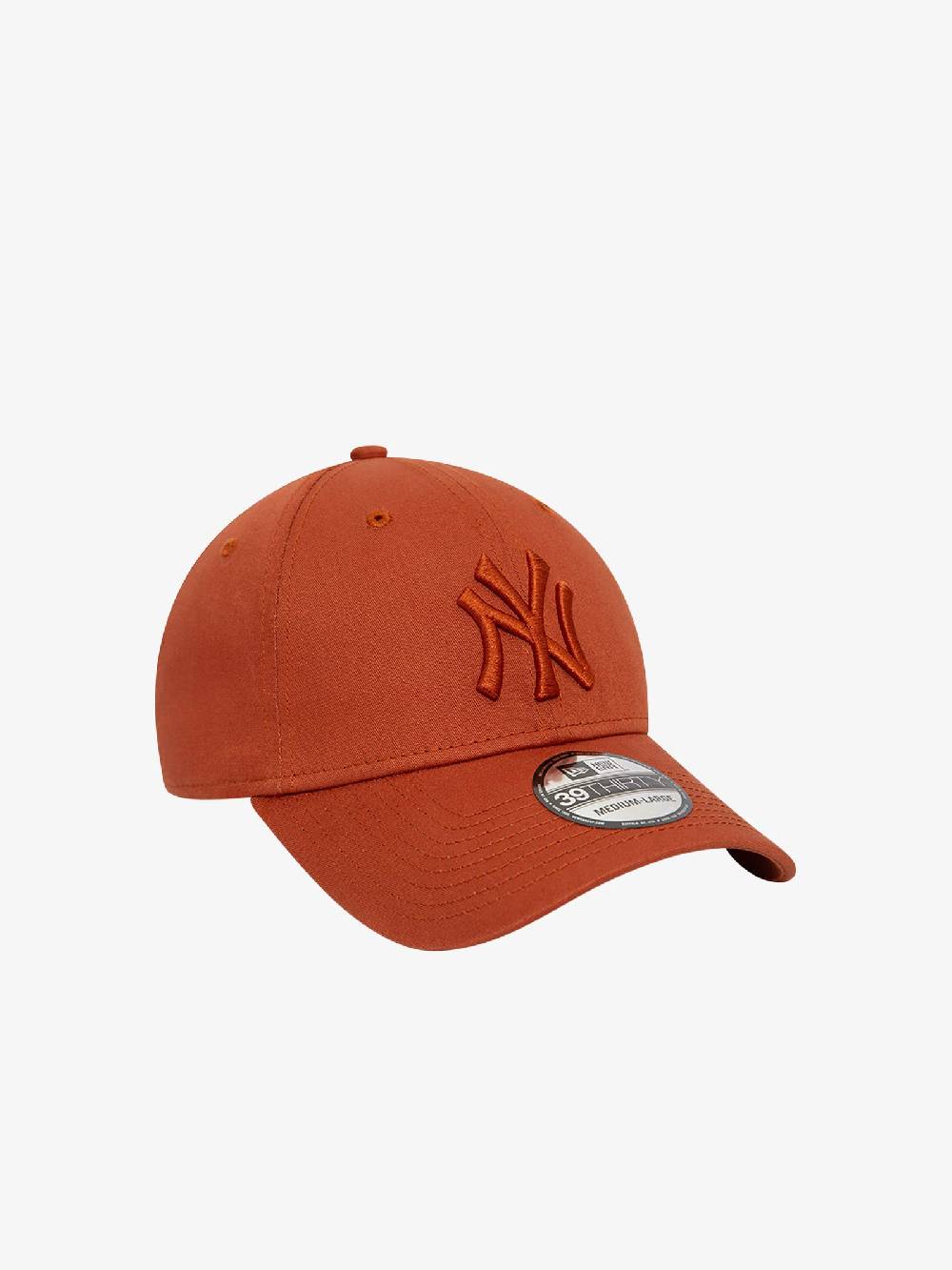 NEW ERA Cappello 39THIRTY New York Yankees League Essential 60503618 cotone marrone Nuovo
