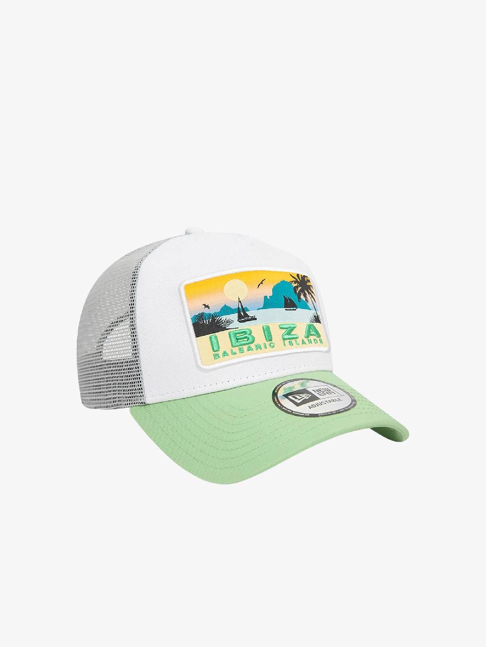 NEW ERA Cappello A-Frame Trucker New Era Summer Ibiza 60503542 cotone verde Promozione
