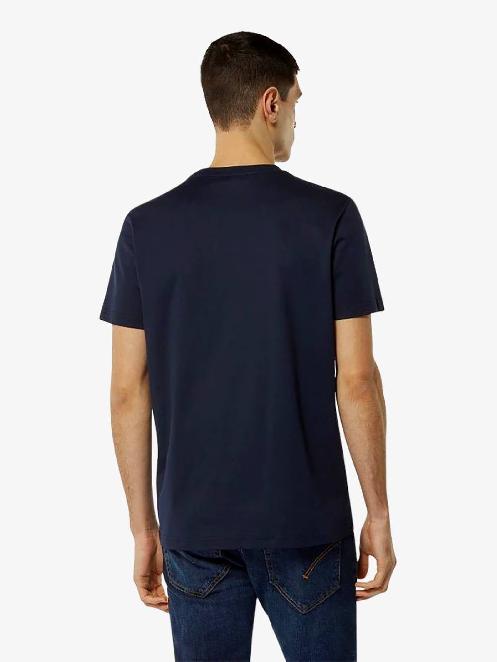 DONDUP T-shirt in jersey US198 JF0271U ZL4 DU uomo cotone blu Fino Al -60%