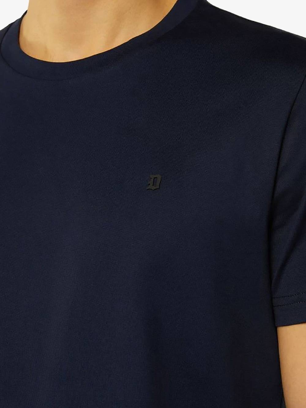DONDUP T-shirt in jersey US198 JF0271U ZL4 DU uomo cotone blu Fino Al -60%