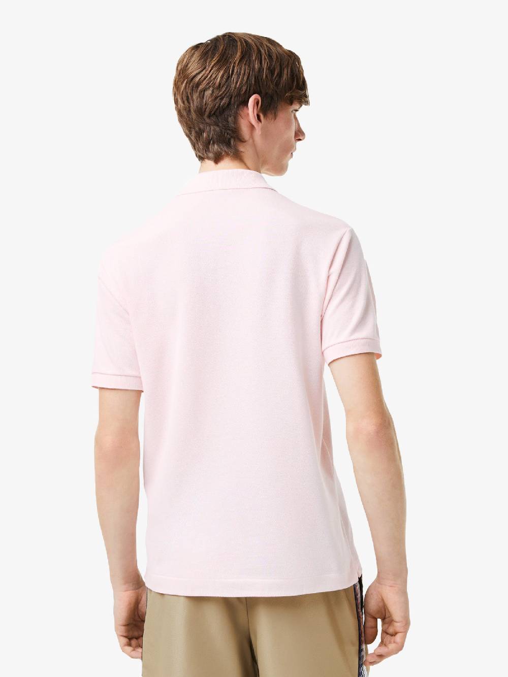 LACOSTE Polo regolare uomo in cotone rosa Affare Del Giorno