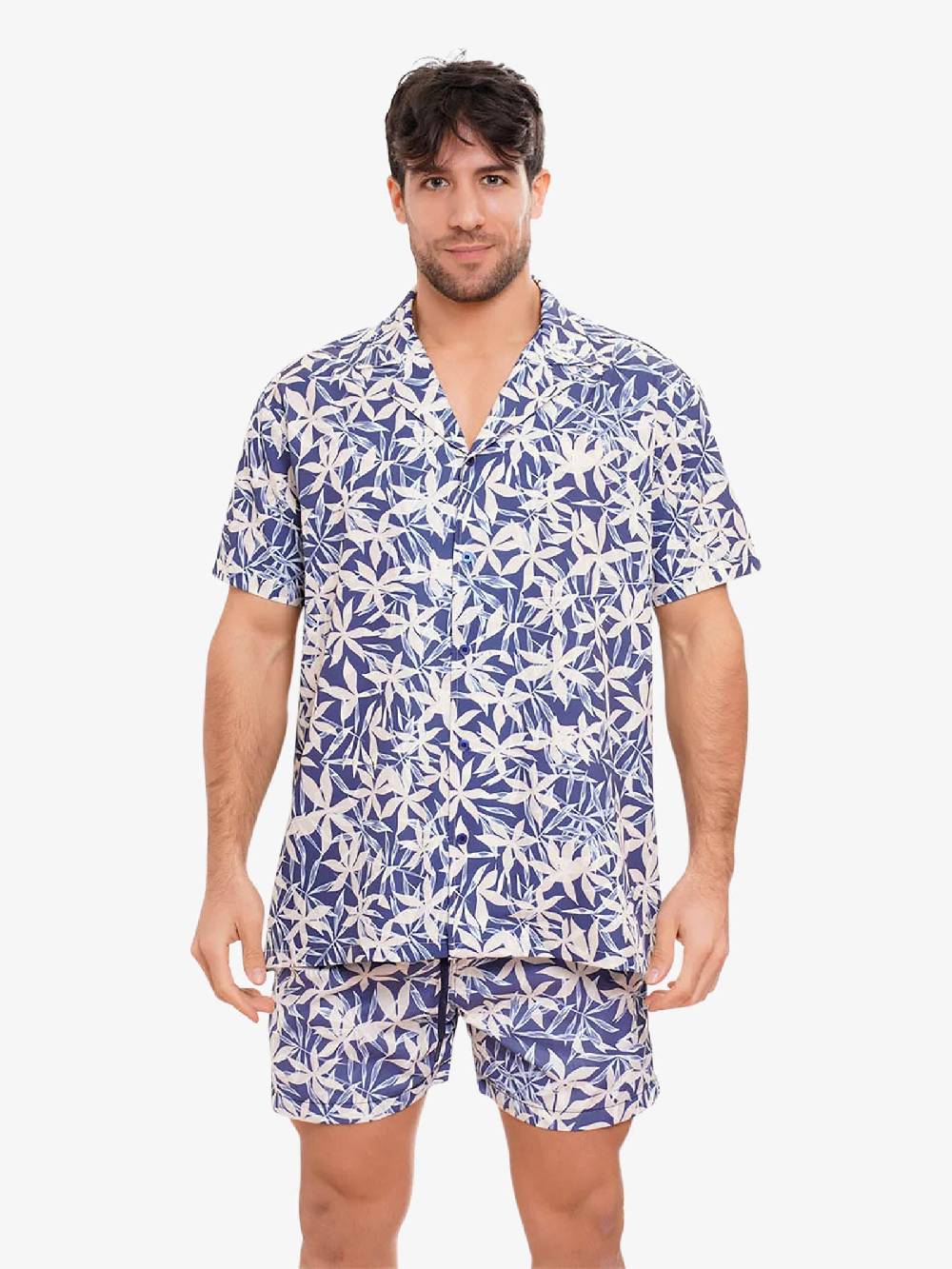 MOVE BEACHWEAR Camicia Bowling con stampa PRINT 24 uomo multicolor In Vendita