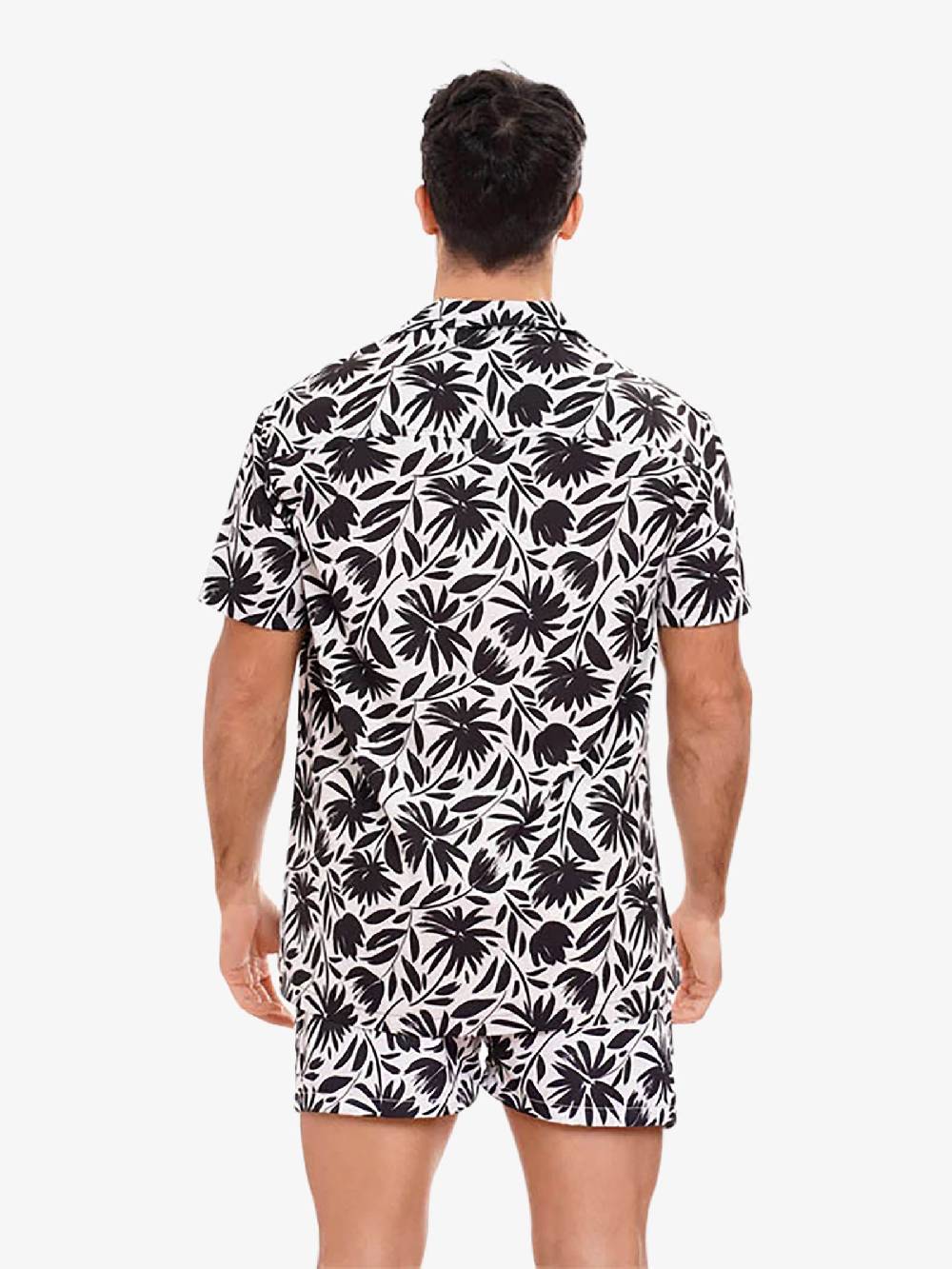 MOVE BEACHWEAR Camicia Bowling con stampa CAMICIA PRINT 24 uomo nero Saldi