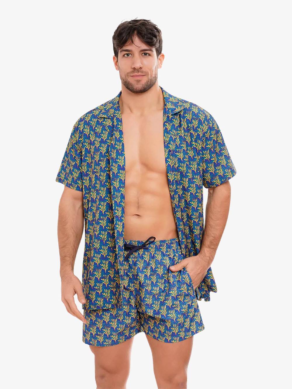 MOVE BEACHWEAR Camicia Bowling con stampa CAMICIA PRINT 24 uomo multicolor Offerte