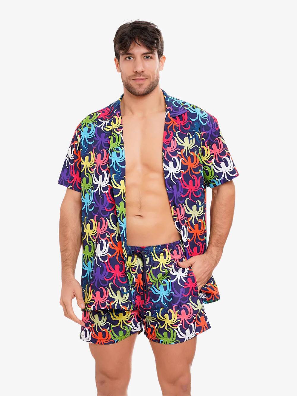 MOVE BEACHWEAR Camicia Bowling con stampa CAMICIA PRINT 24 uomo multicolor Hotsell