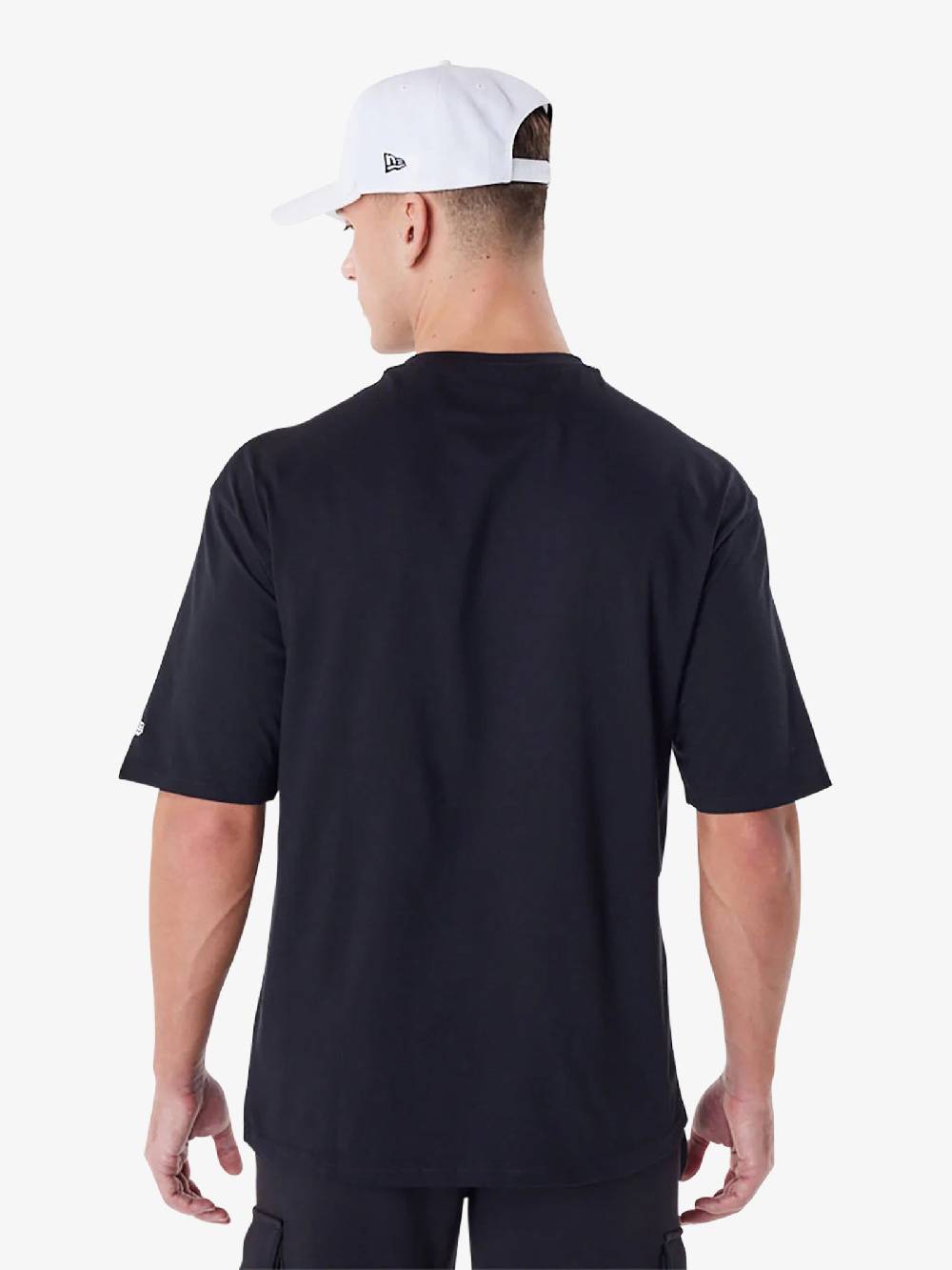 NEW ERA T-shirt Oversize LA Dodgers MLB Essential 60416724 uomo cotone nero Vendita Economica