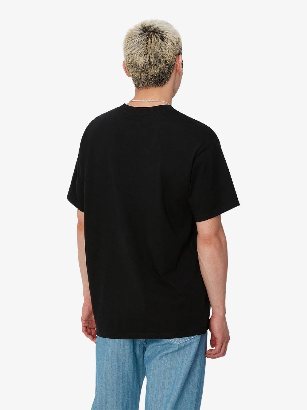 CARHARTT WIP T-shirt S/S Amour Pocket I033675_ uomo cotone nero I Più Venduti
