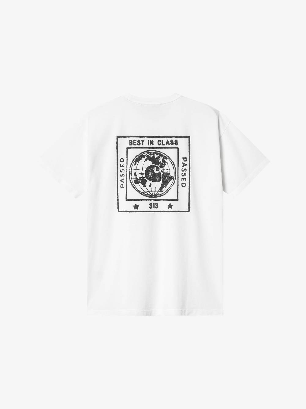 CARHARTT WIP T-shirt S/S Stamp I033670_ uomo cotone bianco Vendite Flash