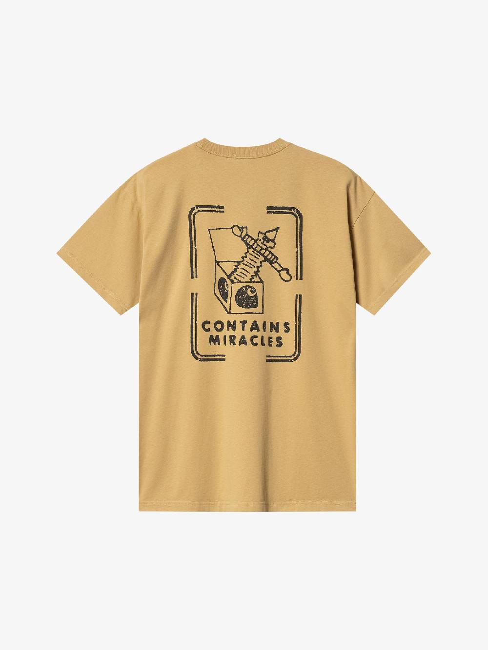 CARHARTT WIP T-shirt S/S Stamp I033670_ uomo cotone beige Negozio